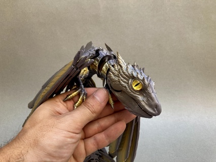 mordiendo arqueoptérix Arte decoración juguetes mordedura continuar animales alas dinosaurios pájaro Cra ventilador articulado mecanismos 3d print model - Mito3D