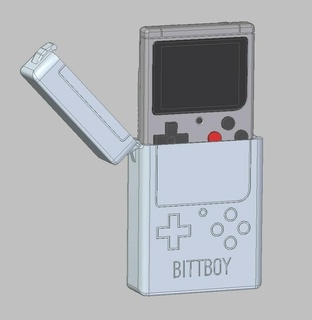 bittboy caja cubierta carcasa funda 3d print model - Mito3D
