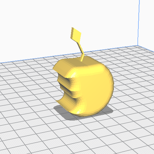 bitten apple 3D print model - Mito3D