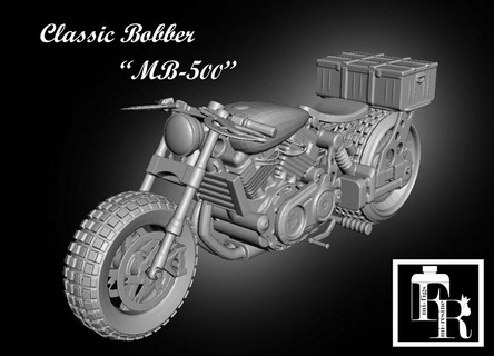 zift Gaslands klasik Bobber mb 500 post apocalyptic karanlık gelecek gaslands yakıt ikmali yapıldı jdr jdrf deli Max motosiklet rpg masaüstü oyun ttrpg araç zombi Araçlar Ulaşım 3d print model - Mito3D