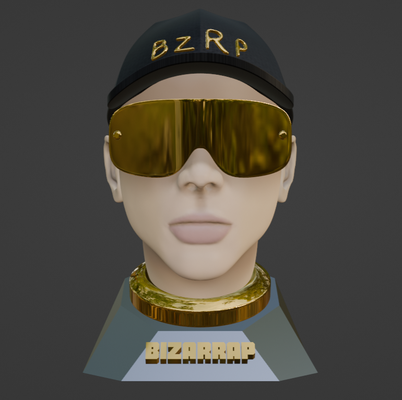 bizarrap - bzrp figura exclusiva busto art music freestyle sessions bizapop biza miloj duki paulo londra tiago pzk young miko 3d print model - Mito3D