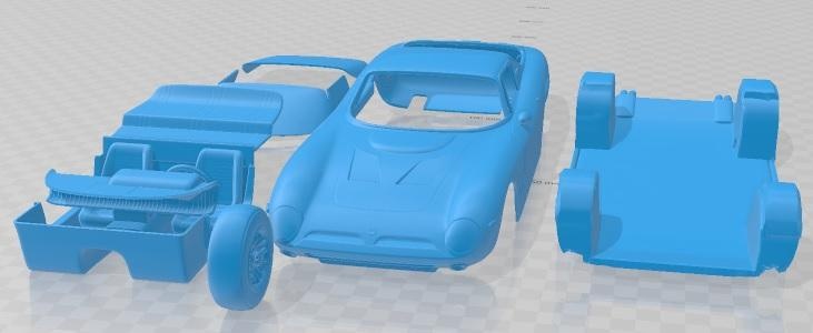 Bizzarrini gt 5300 druckbar Wagen Spiel Slot scalextric tamiya rc miniz Hobby Mikro 3d print model - Mito3D