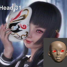 bjd 1 3 75mm head 31 - sparx art head custom fdm resin dolls head bjd 1 3 size eyes1