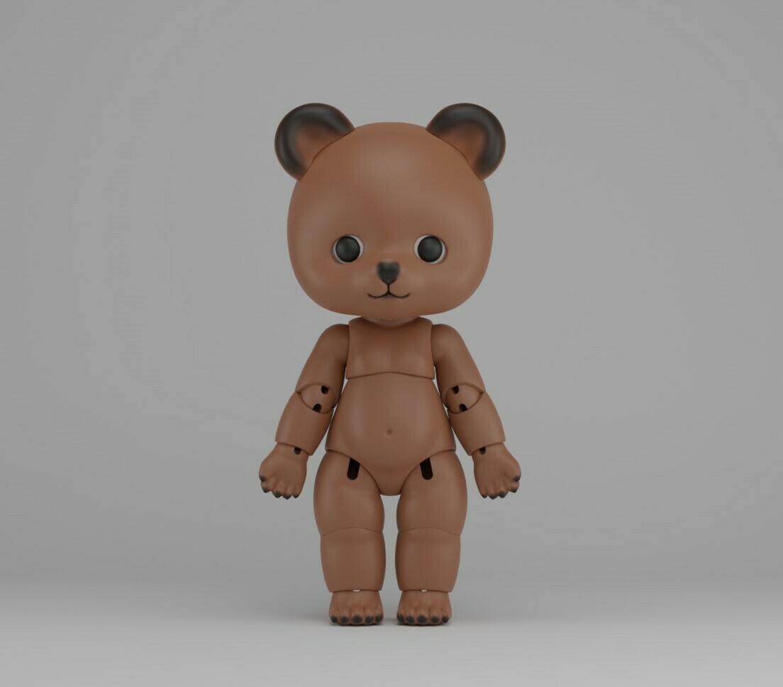 bjd bebê urso 1 12rd boneca bonecos brinquedo arte 3D print model - Mito3D