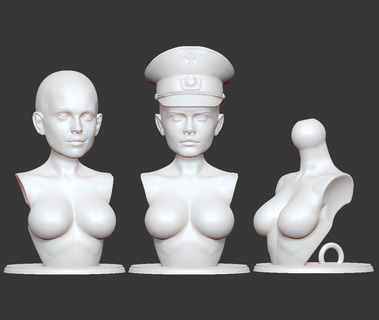 bjd bust head stand props accessories cosplay costume 3d print model - Mito3D