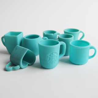 bjd doll 1 3 - instant mug collection - set 8 mugs bjd ball jointed doll bjd prop cup mug diorama scale miniature starbucks  3d print model - Mito3D