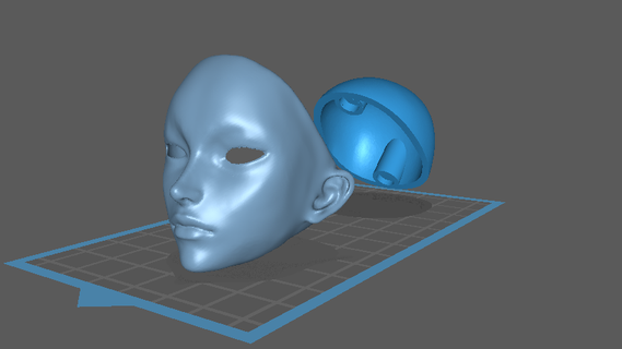 bjd cabeça articulado boneca 3d print model - Mito3D