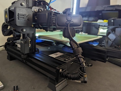 bk Logitech c510 caméra monter lentille agrafe Balle électronique ender 3 webcam octoprint 3d imprimante accessoires 3d print model - Mito3D