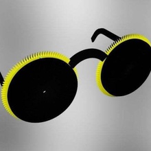 black-sunglasses fashion glasses 3d print model - Mito3D