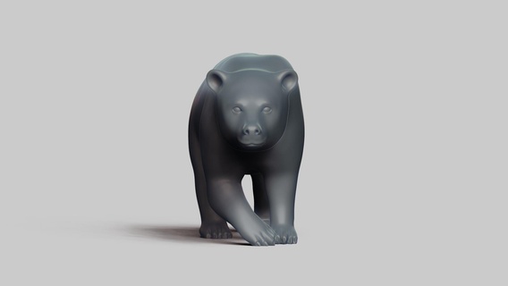 noir ours pose 03 stl fichier 3d impression modèle mammifère animal faune conception art figurines jouet pla résine créalité nature 3d print model - Mito3D