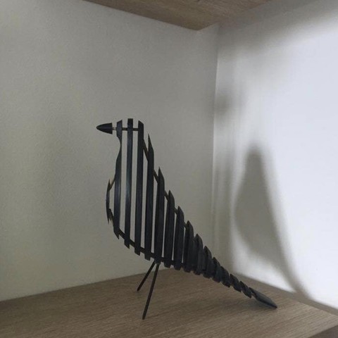 l'oiseau noir, remix 100 imprimés en 3d la maison 3D print model - Mito3D