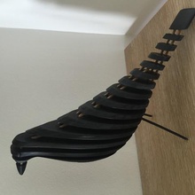 pássaro preto fatia casa 3d print model - Mito3D