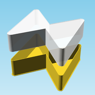 Preto gravata borboleta nestable caixa v1 3d print model - Mito3D