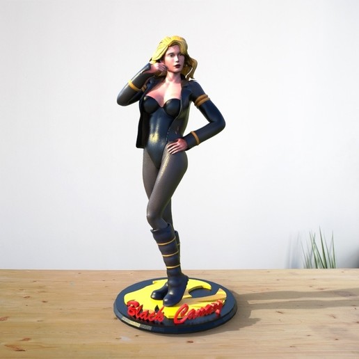black canary art la figure de super-héros les dessins animés jouets marvel dc 3D print model - Mito3D