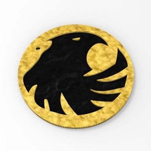 black canary logo keychain art segni loghi 3d print model - Mito3D
