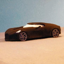 voiture noire gadget jeu véhicule bugatti art fan-art de la décoration jouet table 3d print model - Mito3D