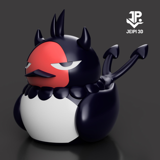 black clover - nero anti bird chibi anime flagpole yuno bulls kawaii kawai shonen mascot 3d print model - Mito3D