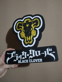 black clover led lamp blackclover blackbulls anime luminaria bulls ams bambu labs fans otaku asta 3d print model - Mito3D