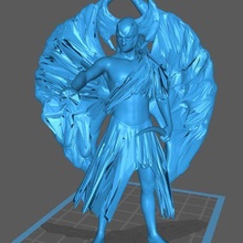 noir diable homme ange 3d print model - Mito3D