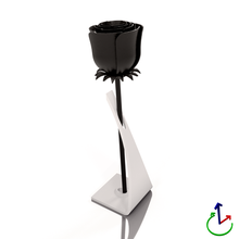 nero fiore regalo supporto San Valentino giorno 3d print model - Mito3D