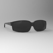 schwarze Brille jean-claude van damme entbehrlich Kunst expendables hässlich Film 3d print model - Mito3D