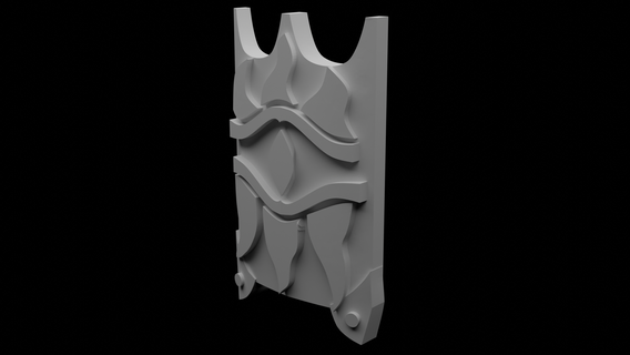 noir garde bouclier canaille orcs lotr 3d print model - Mito3D