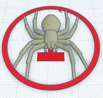 siyah ev örümcek easy to print versiyon cadılar bayramı dekorasyon korkutucu hayvanlar 3d print model - Mito3D