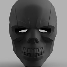 masque noir casque divers de batman dc comics chaperon rouge le crâne robin jason todd 3d print model - Mito3D
