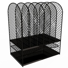 black mesh tray desktop organizer 3d print model - Mito3D