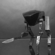 siyah ayna metalhead köpek oyun drone bıçak netflix robot 3d print model - Mito3D
