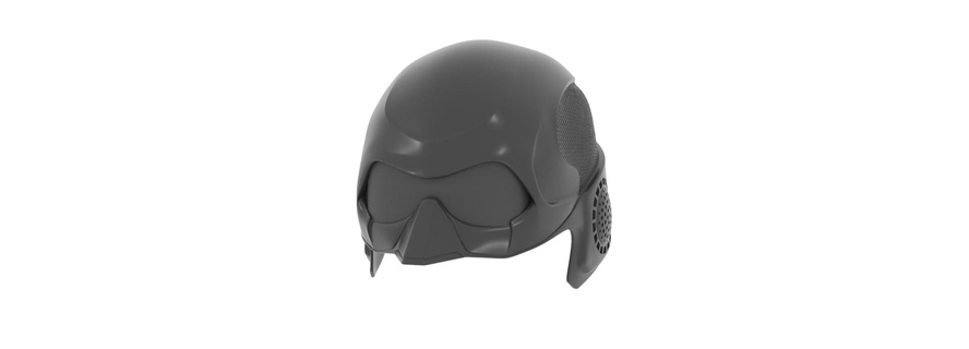 nero noir casco ragazzi cosplay 3d print model - Mito3D