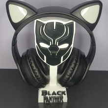 black panther headphone holder marvel support headphones 3d print model - Mito3D