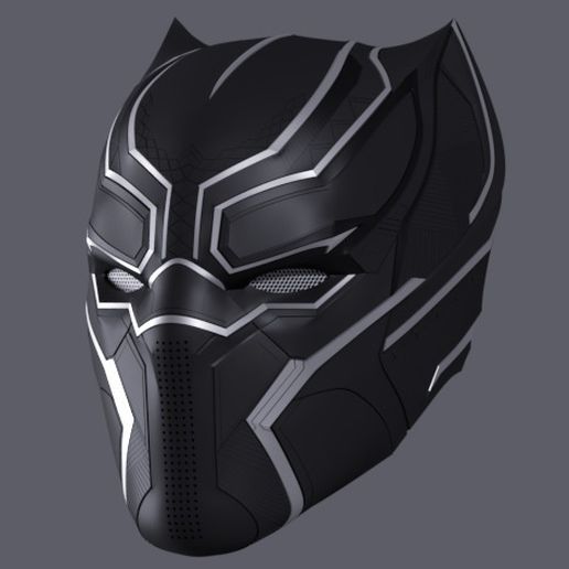 black panther helmet marvel 3D print model - Mito3D