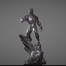 pantera nera ispirato diorama vari blackpanther la marvel eroe ironman thor hulk hulkbuster 3d print model - Mito3D