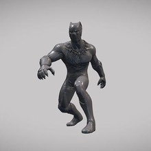 black panther v01 inspirited model various blackpanther hero avengers ironman thor hulk figure 3d print model - Mito3D