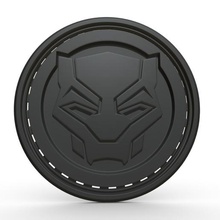 kara panter logosu 3d model moda karakter kahraman kostüm yazdırılabilir baskı marvel çizgi roman stripe logotipe logo aksesuarlar sembol stil amblemi tasarım giyim 3d print model - Mito3D