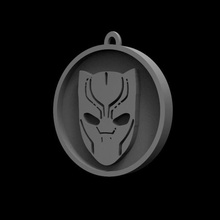 pantera negra logotipo a arte mcu loki hulk antman hydra o capitão américa deadpool homem-aranha thor ironman super-herói chaveiro marvel 3d print model - Mito3D