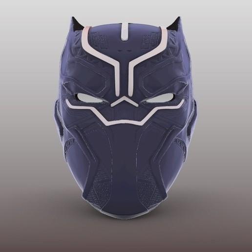 black panther mask dc comics art 3D print model - Mito3D