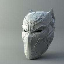 pantera negra máscara gadget cospaly dc marvel leme dirigiram-se jogos fiml panter 3d print model - Mito3D