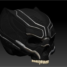 black panther skull art skull panther black marvel