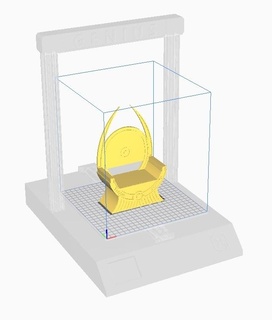 nero pantera trono meraviglia wakanda tchalla re 3d print model - Mito3D