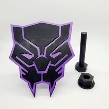 black panther tow hitch cover 3d print model - Mito3D