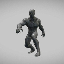 noir panthère v01 inspiré modèle vengeurs noire héros ponton guerres d'infini homme fer Thor 3d print model - Mito3D