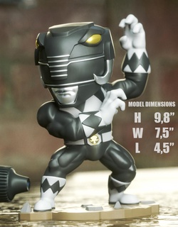 black ranger chibi power game artilujio stl 3dprint print collectible action figure figure3d movie 3d print model - Mito3D
