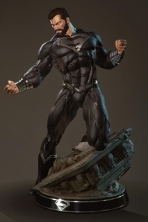 black superman statue ready 3d print 3dprinting 3dart dc dccomics dcuniverse batman blacksuperman 3dprint 3d print model - Mito3D