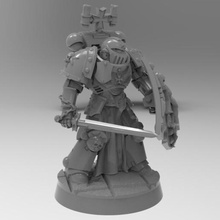 nero templari guardia lama spazio marines bladeguard primaris krackendoor 3d print model - Mito3D