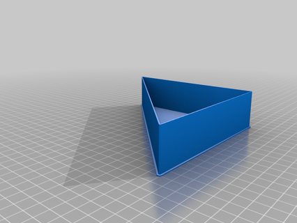 Preto triângulo nestable caixa v1 3d print model - Mito3D