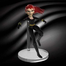 black widow action figure avengers marvel toy 3d print model - Mito3D