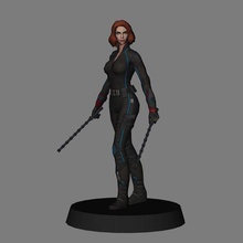 black widow - avengers age ultron 3d print of infinity war marvel cinematic universe scarlett johanson mcu 3d print model - Mito3D