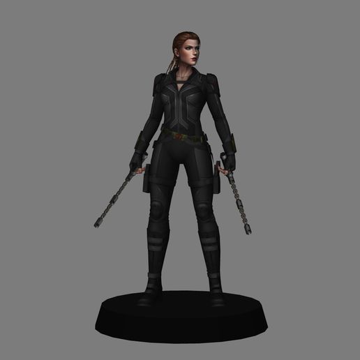 siyah dul film 3d Yazdır Natasha Romanoff Yenilmezler sonsuzluk savaş oyunsonu hayret sinematik Evren Scarlett 3D print model - Mito3D